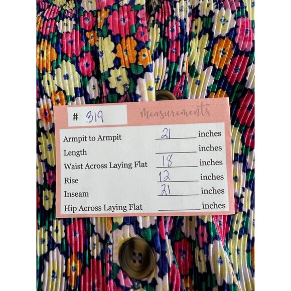 Asos Design Bright Pink Floral Oversized Short Sleeves Plisse Smock Jumpsuit 6 - Picture 12 of 12